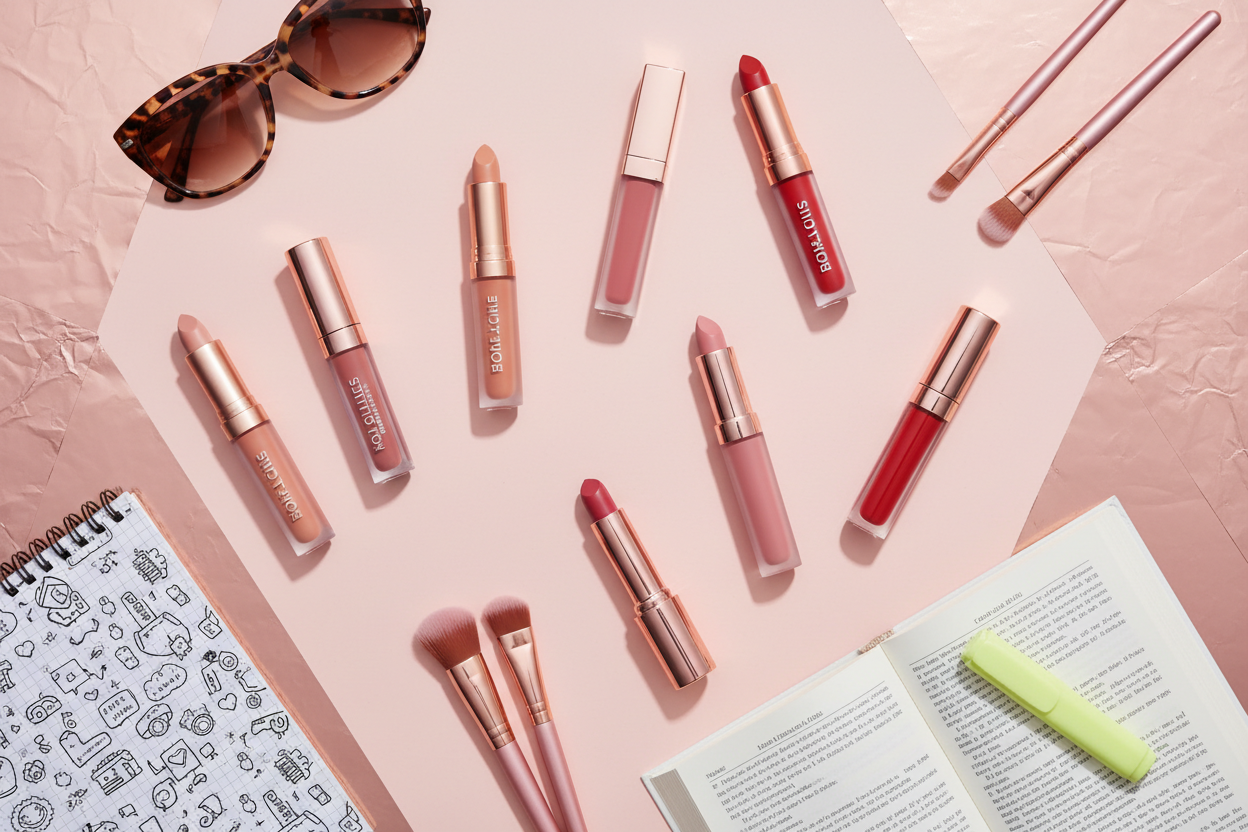  everyday college lipsticks under ₹300 for Indian skin tones by BellaBloom"