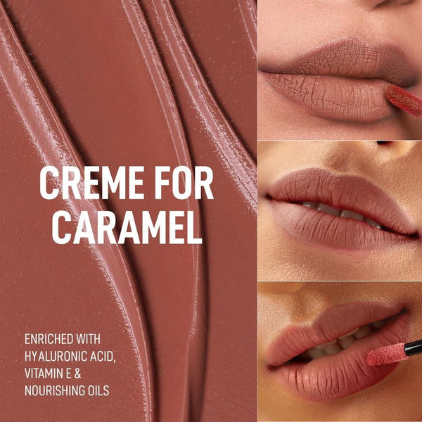 BellaBloom Chocolate Brown Liquid Matte Lipstick | Waterproof | Transfer Proof | Smudge Proof | Long Lasting | 5 ml