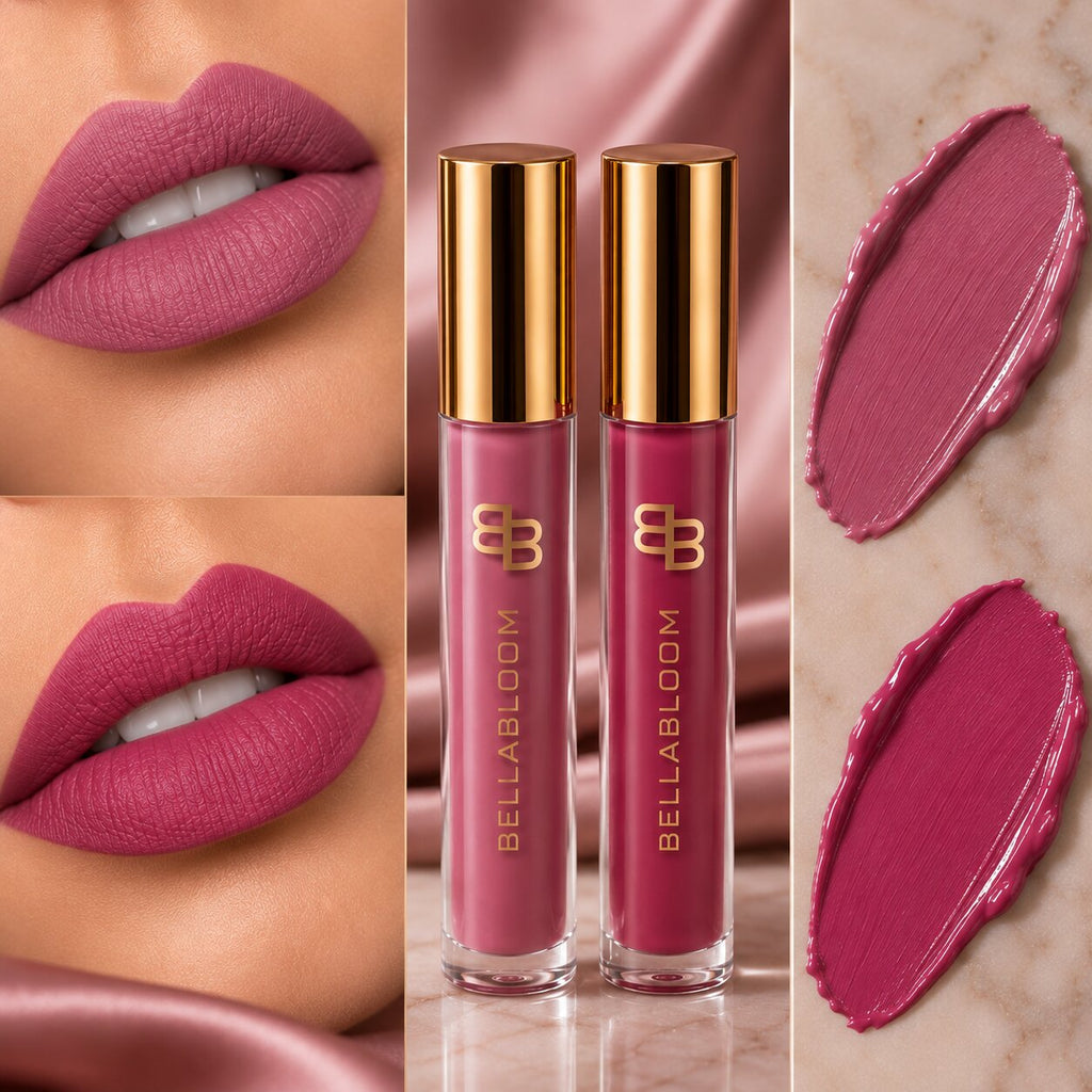 BellaBloom Mauve/Rose Pink liquid matte lipstick 5ml Rose Mauve Edit family