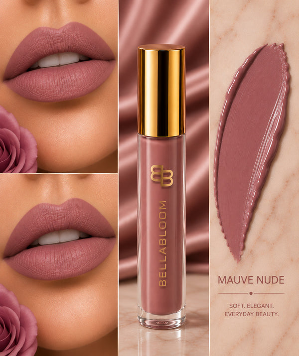 BellaBloom Luxe Liquid Matte Lipstick - Waterproof & Transfer Proof