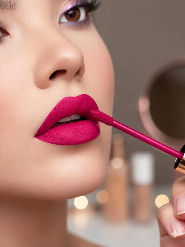 BellaBloom Dark Pink | Waterproof Liquid Matte Lipstick | Waterproof & Transfer Proof | 5ml