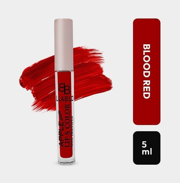 BellaBloom Blood Red Liquid Matte Lipstick | Waterproof | Transfer Proof | Smudge Proof | Long Lasting | 5 ml