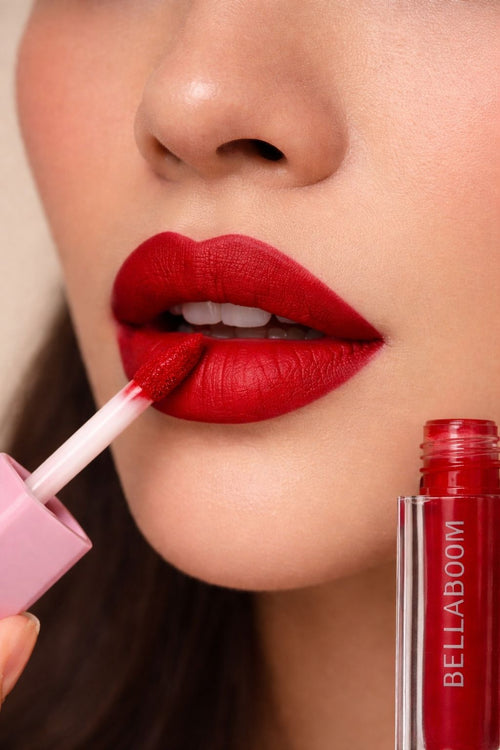 Bella Bloom Blood Red Liquid Matte Waterproof Lipstick