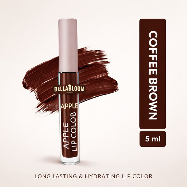 BellaBloom Toffee Brown Liquid Matte Lipstick | Waterproof | Transfer Proof | Smudge Proof | Long Lasting | 5 ml