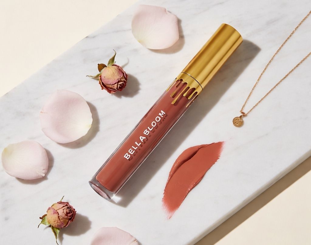 Bella Bloom Nude Brown Liquid Matte Lipstick image 2
