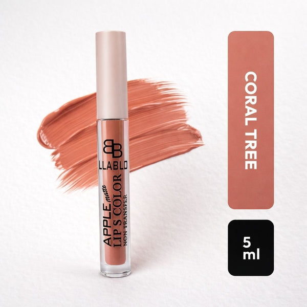 BellaBloom Coral Liquid Matte Lipstick | Waterproof | Transfer Proof | Smudge Proof | Long Lasting | 5 ml