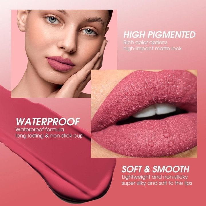 Bella Bloom Nude Pink Liquid Matte Lipstick image 5