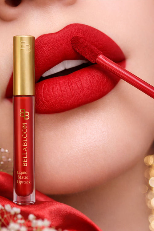 Bella Bloom Red Liquid Matte Waterproof Lipstick