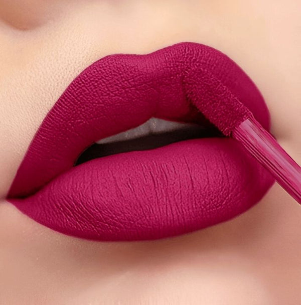BellaBloom Deep Pink Liquid Matte Lipstick | Waterproof | Transfer Proof | Smudge Proof | Long Lasting | 5 ml
