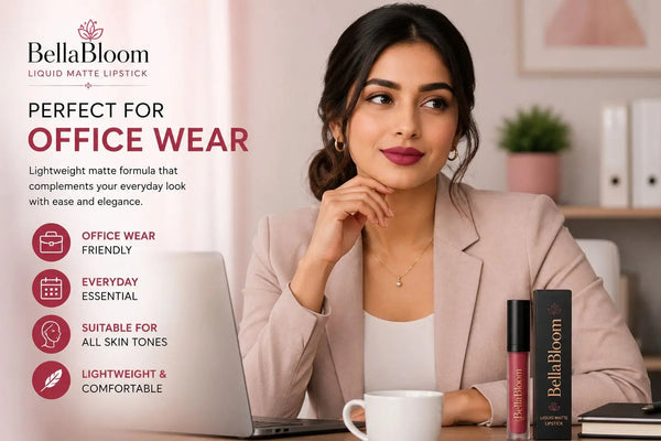 BellaBloom Ruby Red Liquid Matte Lipstick – Wedding Edit | 5ml