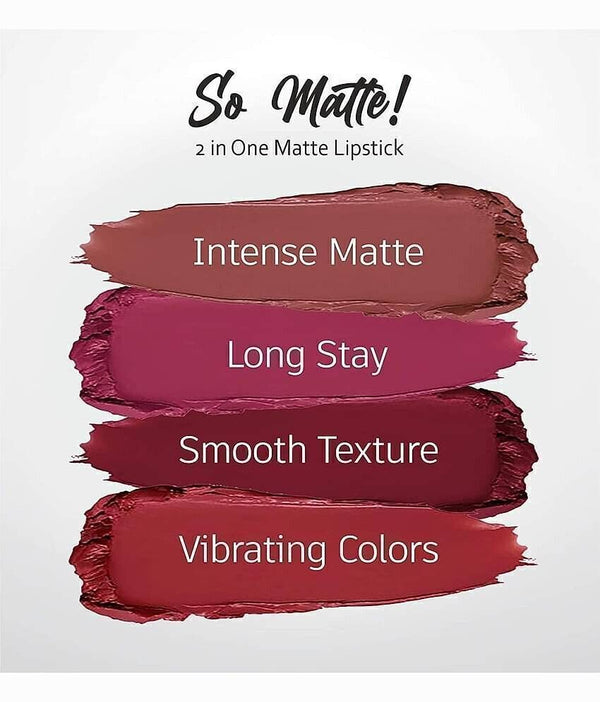 BellaBloom Dark Purple Liquid Matte Lipstick | Waterproof & Long Lasting | 5ml
