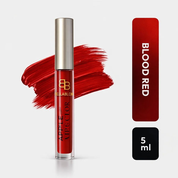 BellaBloom Deep Red Matte - Shade 02 | Liquid Matte Lipstick | Waterproof | Transfer Proof | Long Lasting | 5ml