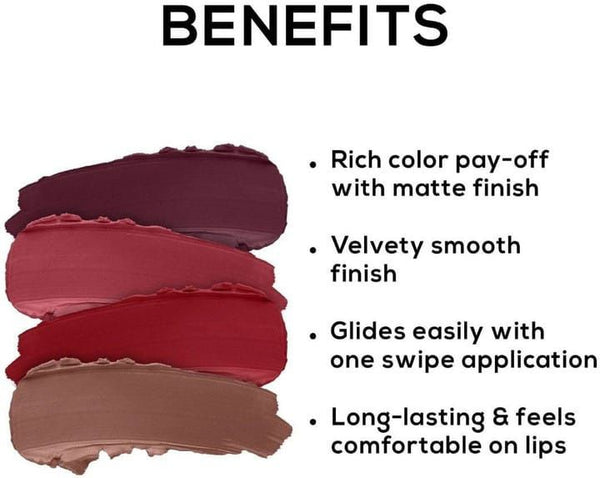 BellaBloom Pink Liquid Matte Lipstick | Waterproof | Transfer Proof | Smudge Proof | Long Lasting | 5 ml