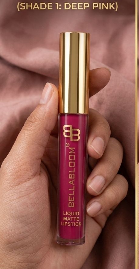 BellaBloom Fuscia Liquid Matte Lipstick | Waterproof | Transfer Proof | Smudge Proof | Long Lasting | 5 ml