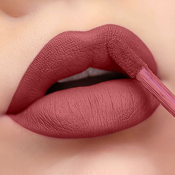BellaBloom Rusty Pink Liquid Matte Lipstick | Waterproof | Transfer Proof | Smudge Proof | Long Lasting | 5 ml