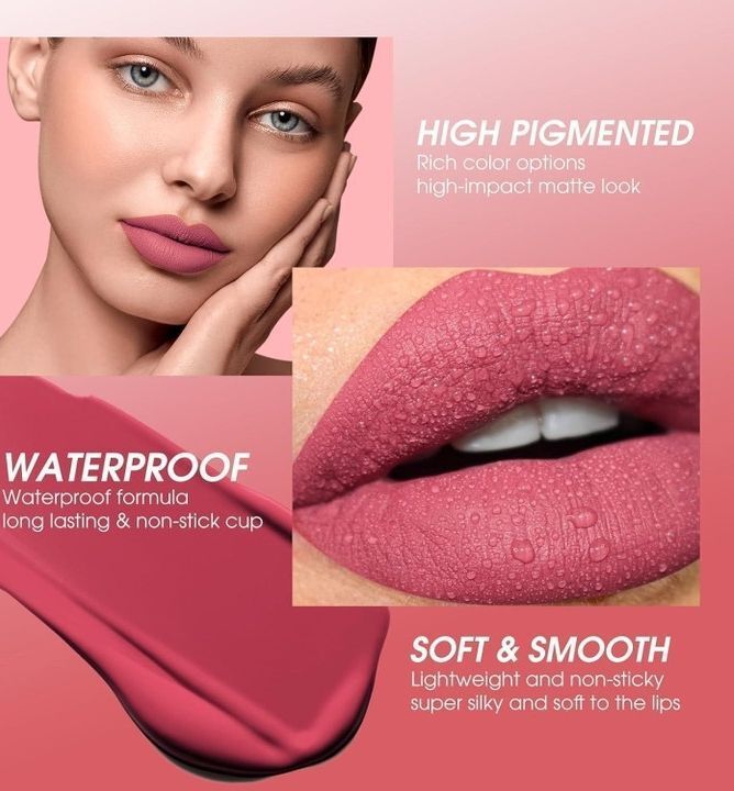 Bella Bloom Nude Pink Liquid Matte Lipstick image 4
