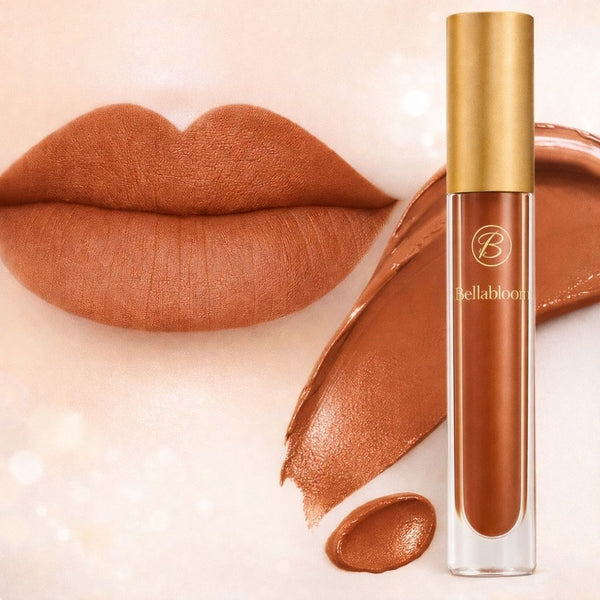 BellaBloom Nude Ivory Liquid Matte Lipstick | Waterproof | Transfer Proof | Smudge Proof | Long Lasting | 5 ml