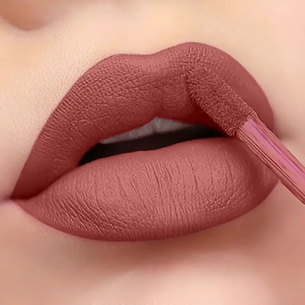 BellaBloom Nude Rose Liquid Matte Lipstick | Waterproof | Transfer Proof | Smudge Proof | Long Lasting | 5 ml