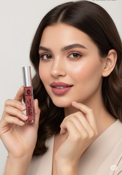 Bella Bloom Nude Pink Liquid Matte Lipstick image 3