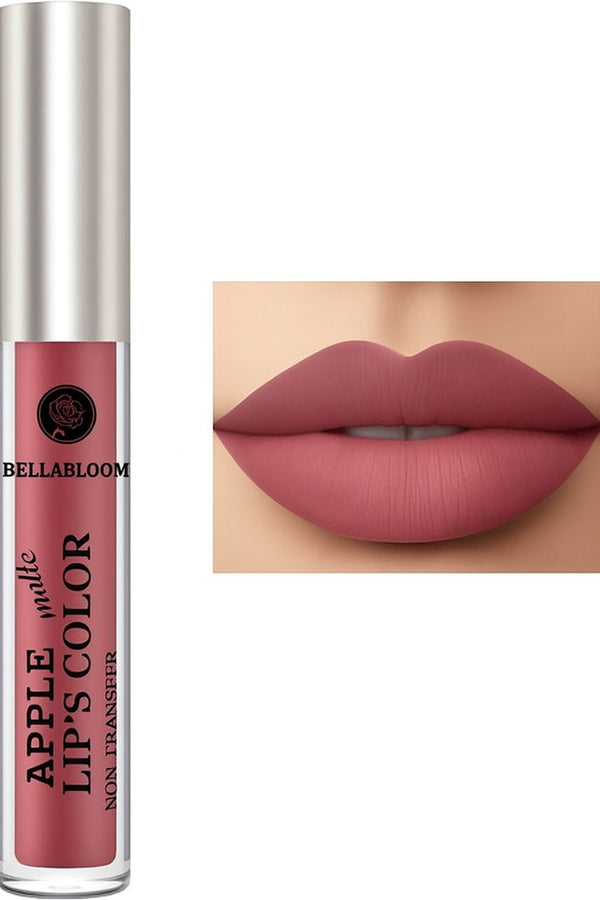 BellaBloom Nude Pink Blush Liquid Matte Lipstick | Waterproof | Transfer Proof | Smudge Proof | Long Lasting | 5 ml