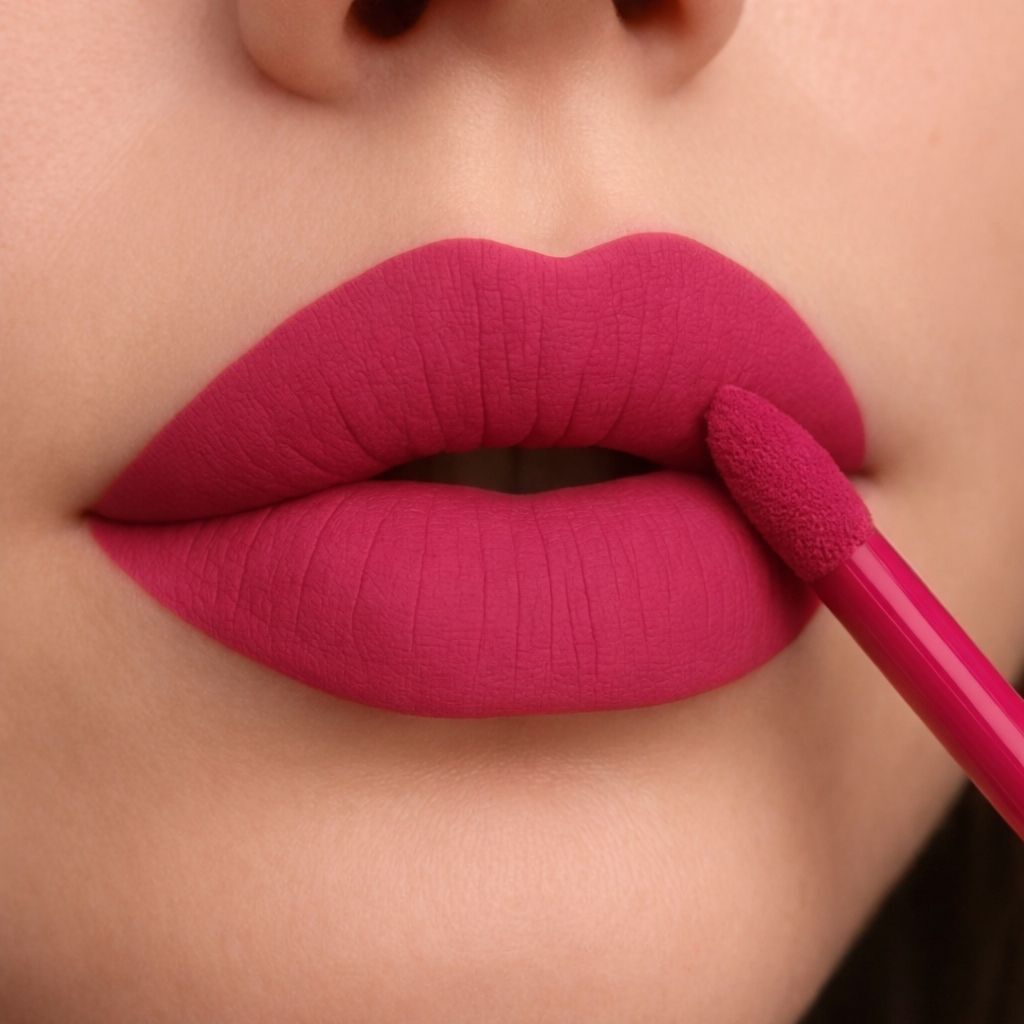 Bella Bloom Dark Pink Liquid Matte Waterproof Lipstick