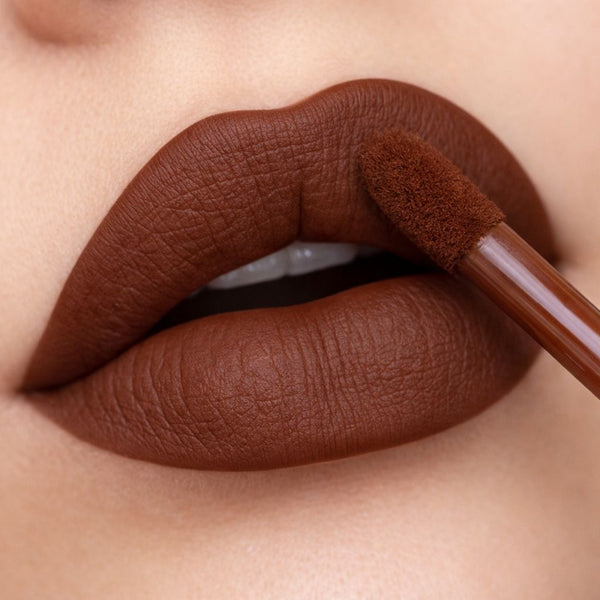 BellaBloom Deep Plum Liquid Matte Lipstick | Waterproof | Transfer Proof | Smudge Proof | Long Lasting | 5 ml