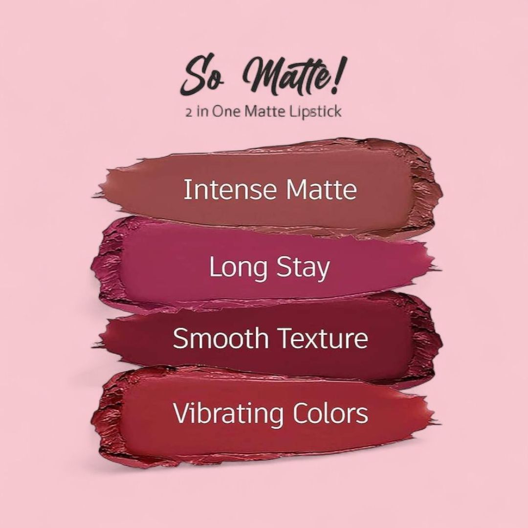 Bella Bloom Solid Pink Liquid Matte Lipstick image 3