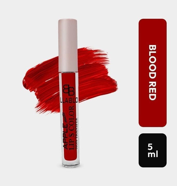 BellaBloom Blood Liquid Matte Lipstick | Waterproof | Transfer Proof | Smudge Proof | Long Lasting | 5 ml