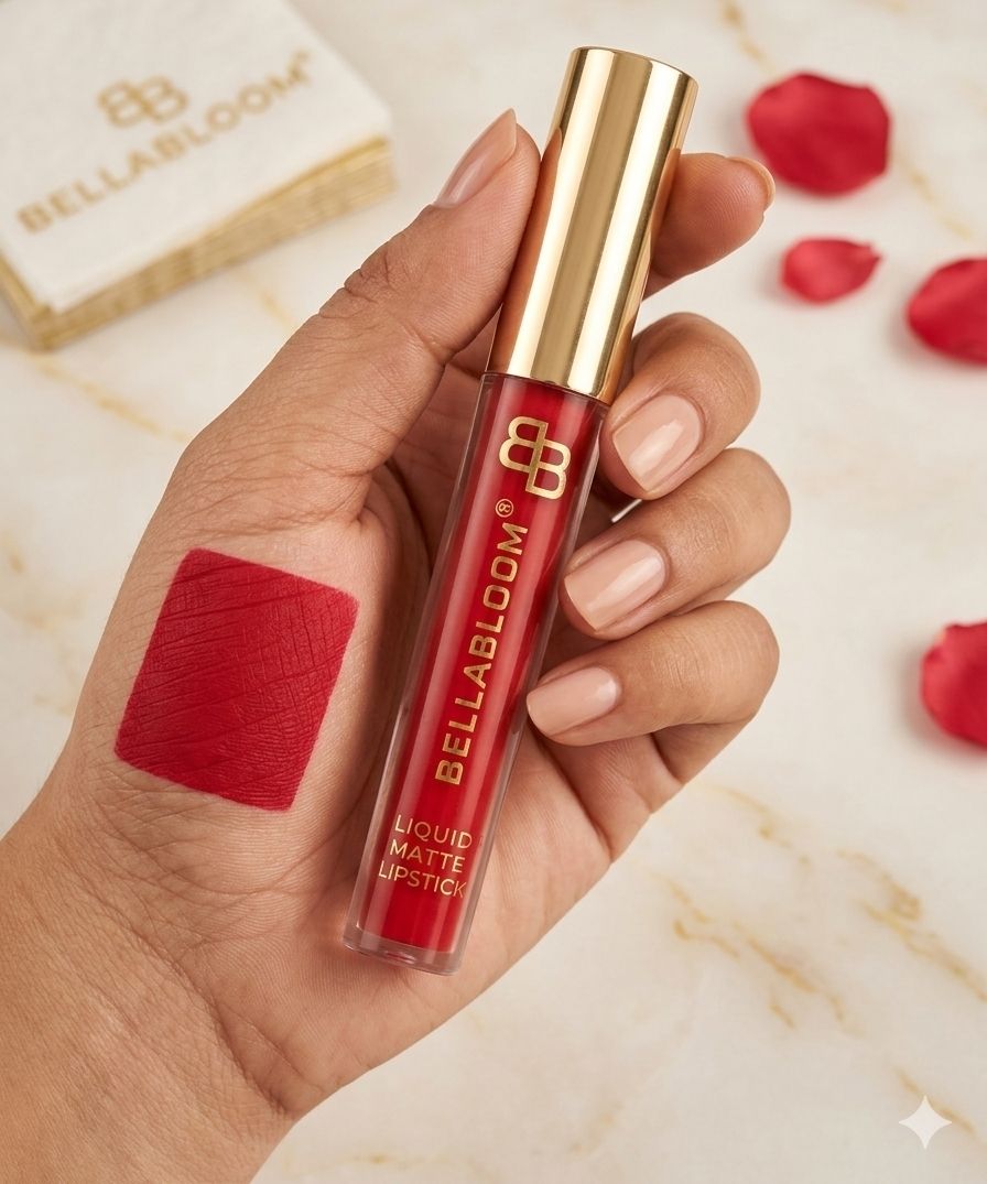 Bella Bloom Red Liquid Matte Waterproof Lipstick