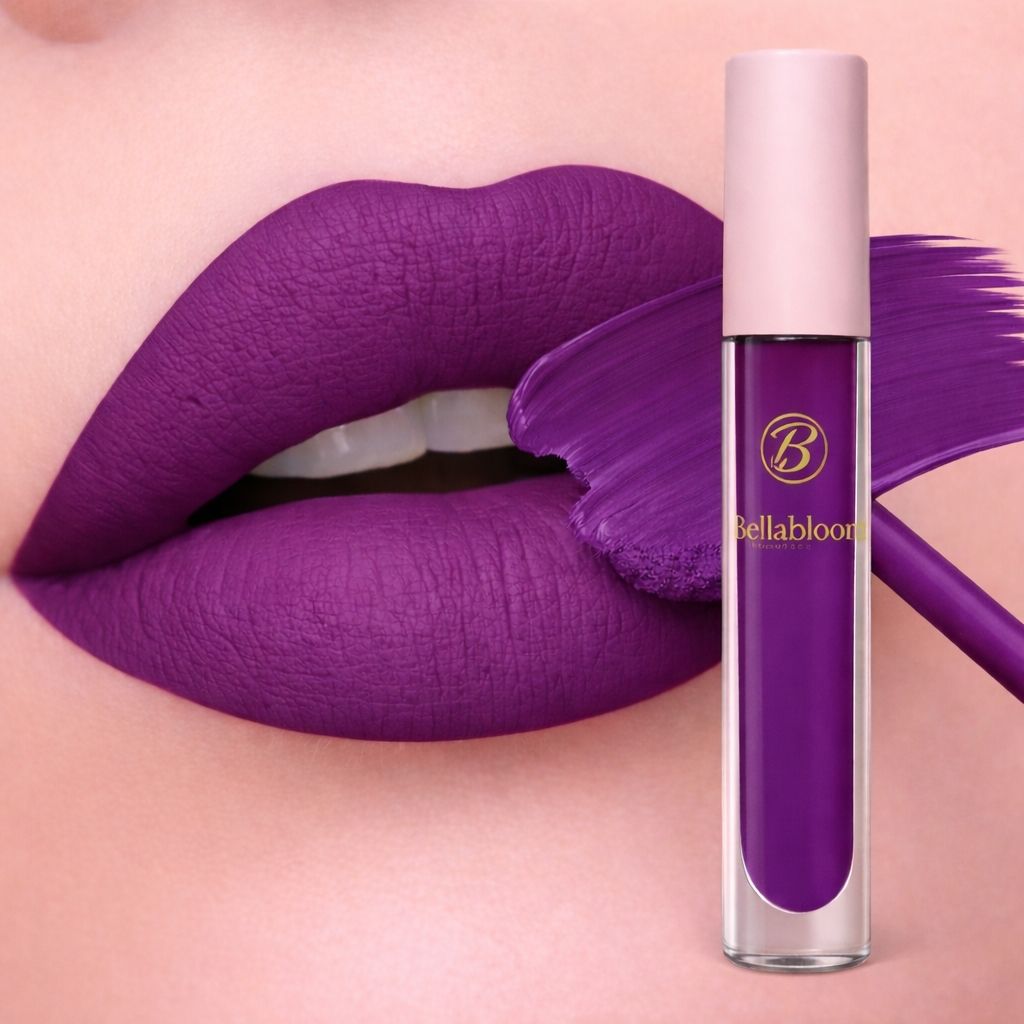Bella Bloom Purple Liquid Matte Waterproof Lipstick