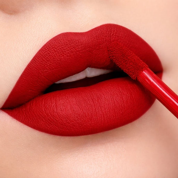 Bella Bloom Ruby Red Liquid Matte Waterproof Lipstick