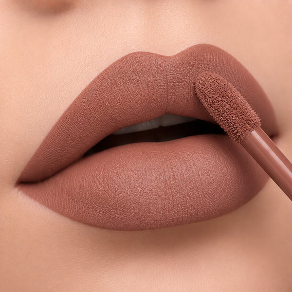 BellaBloom Nude Brown Liquid Matte Lipstick | Waterproof, Transfer Proof & Long Lasting | 5ml
