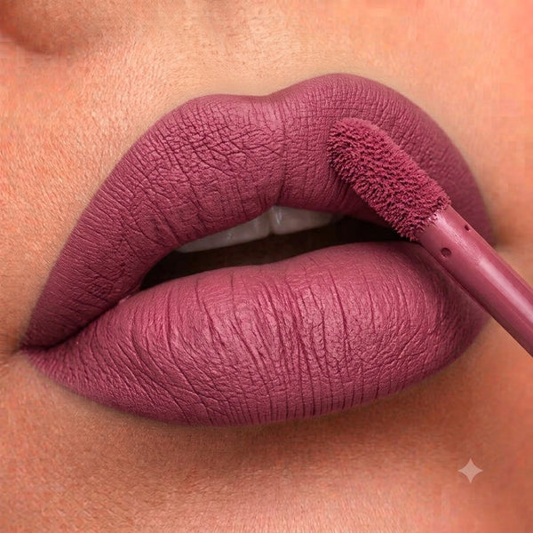 BellaBloom Mauve Pink Liquid Matte Lipstick | Waterproof | Transfer Proof | Smudge Proof | Long Lasting | 5 ml