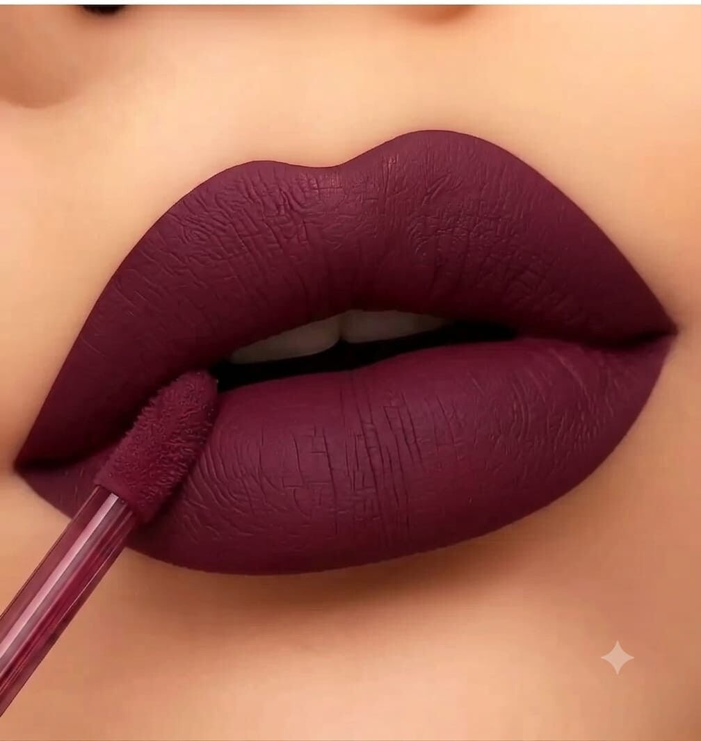 BellaBloom Red & Plum liquid matte lipstick 5ml Ruby Plum Duo family - image 2
