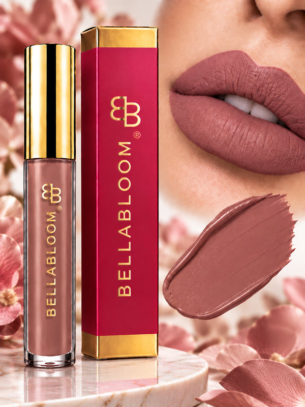 BellaBloom Soft Purple Liquid Matte Lipstick – 5ml