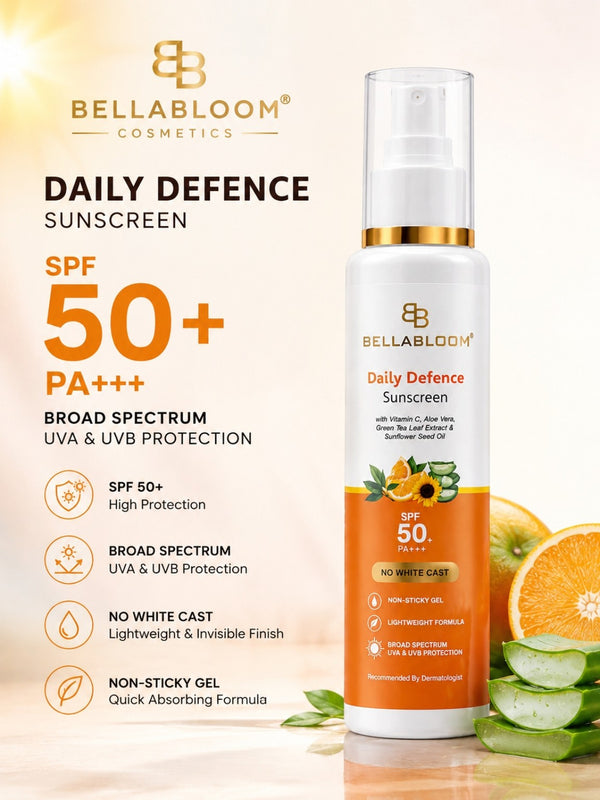BellaBloom SPF 50+ PA+++ Sunscreen for Oily Skin – 100ml