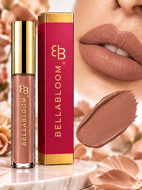 BellaBloom Coral Liquid Matte Lipstick – 5ml