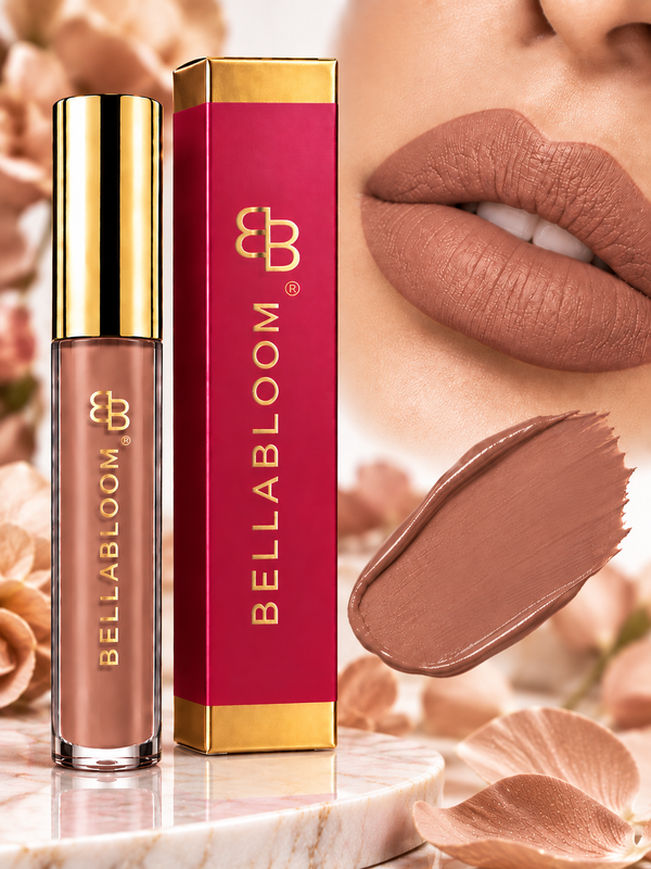 BellaBloom Coral Liquid Matte Lipstick – 5ml