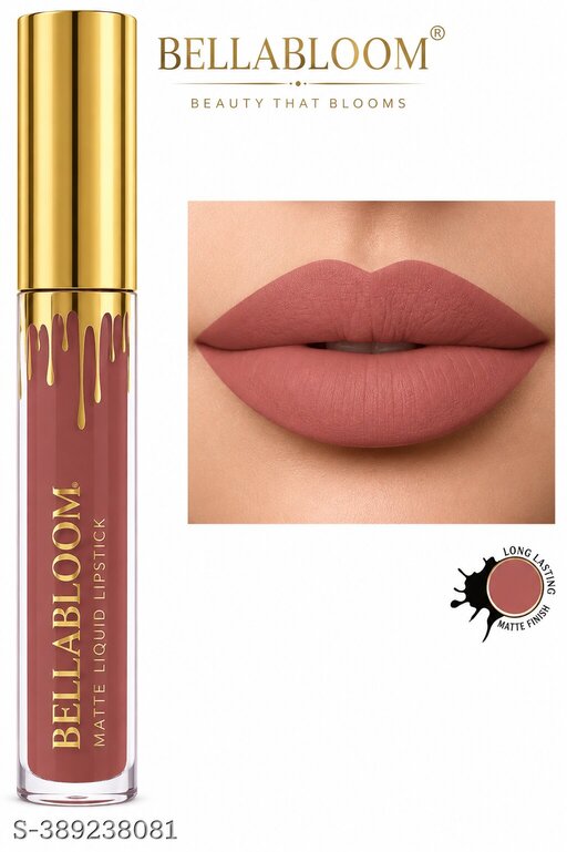 BellaBloom Mauve Pink & Dusty Rose liquid matte lipstick 5ml Mauve Dusty Rose Duo family