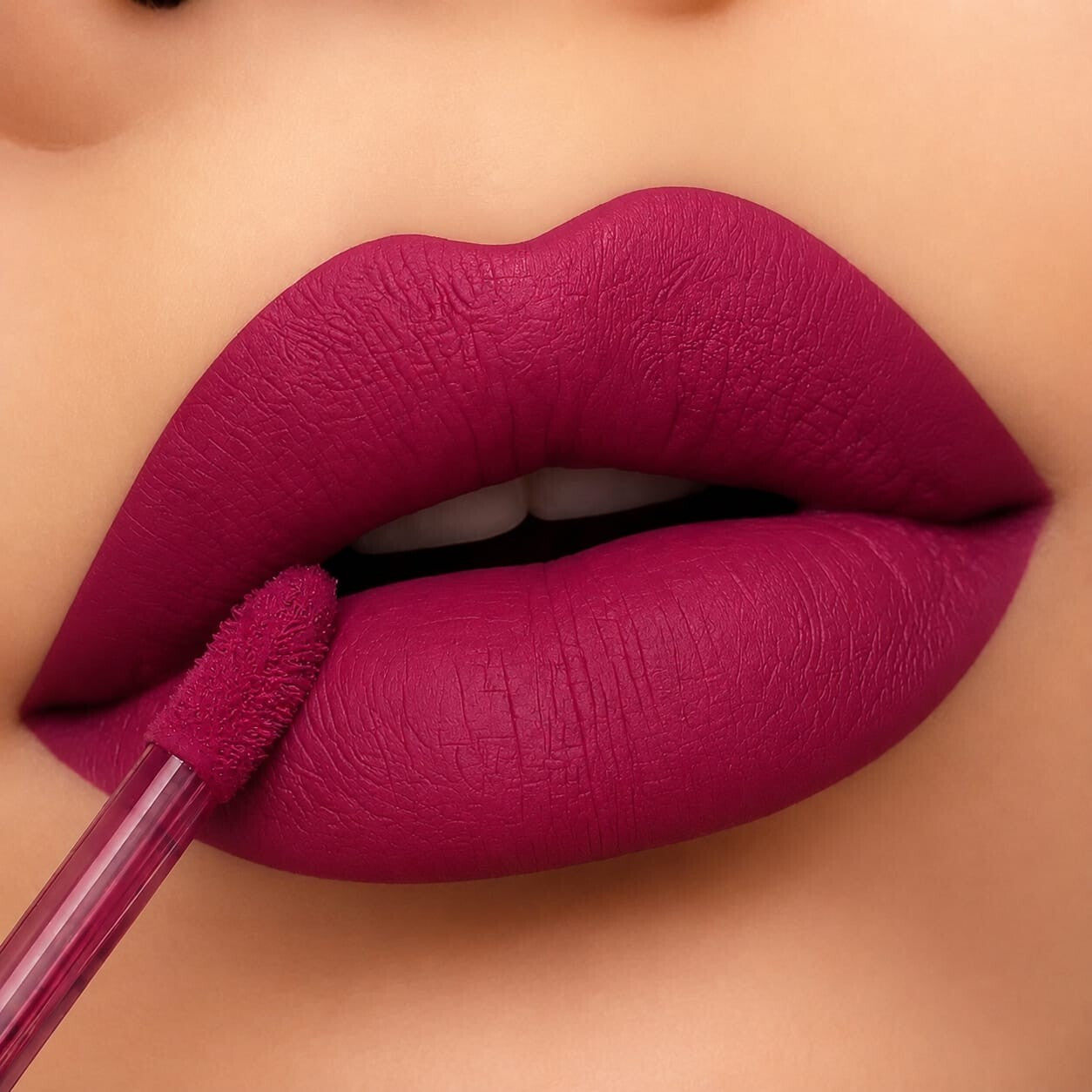 BellaBloom Classic Red, Dark Red & Plum liquid matte lipstick 5ml Ruby Plum Classic Trio family - image 4