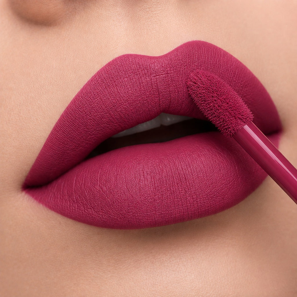 BellaBloom Dark Pink | Waterproof, Transfer Proof & Long Lasting liquid matte lipstick 5ml