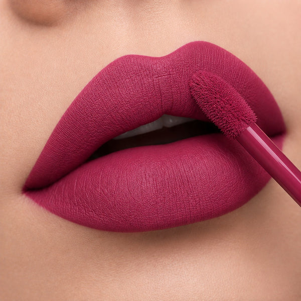 BellaBloom Dark Pink | Waterproof, Transfer Proof & Long Lasting Liquid Matte Lipstick | Waterproof & Transfer Proof | 5ml