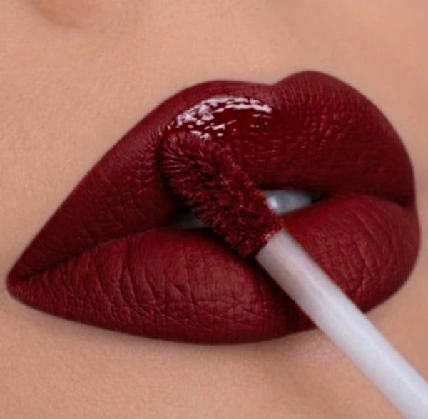 Bellabloom dark red liquid matte waterproof lipstick