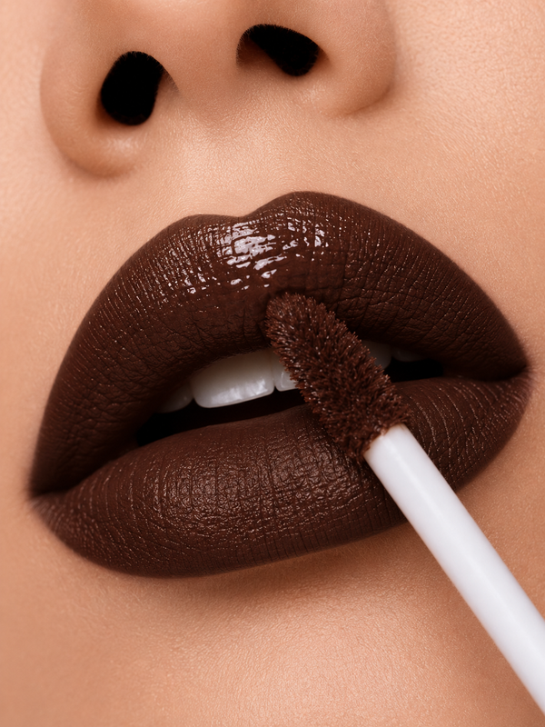 BellaBloom Chocolate Brown Liquid Matte Lipstick | Waterproof | Transfer Proof | Smudge Proof | Long Lasting | 5 ml
